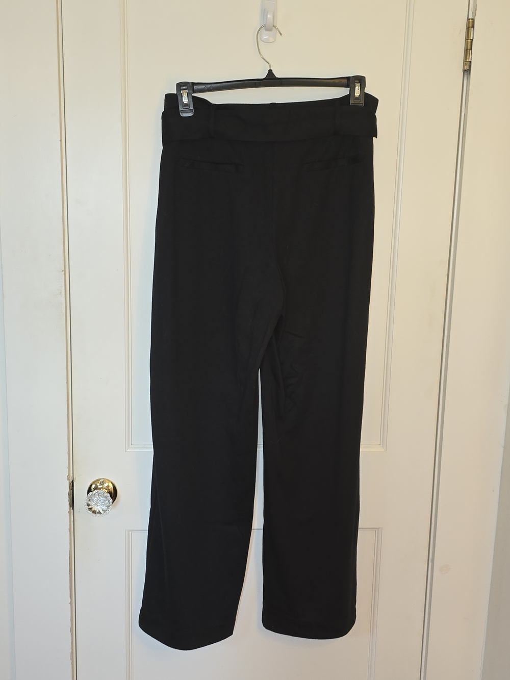 Liz Claiborne Black Paperbag Wide-Leg Tie Pants 16 - Picture 2 of 8